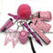 9PCs Cat Safety Keychain Set with Alarm & Window Breaker for Girls